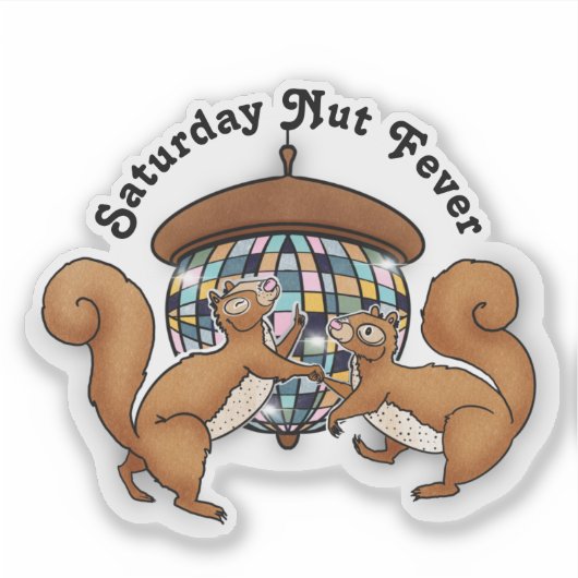 Disco Squirrels Sticker (Voorkant)