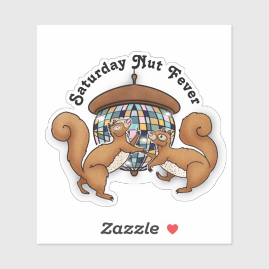 Disco Squirrels Sticker (Vel)