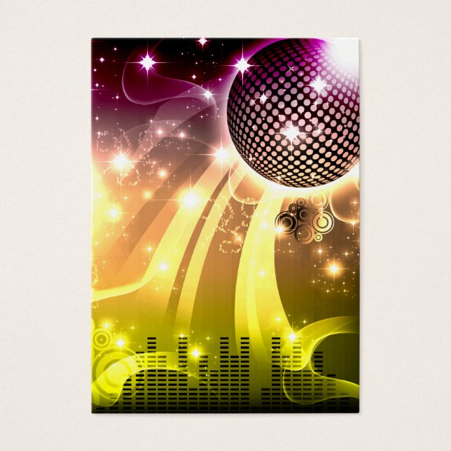 disco stadsgezicht visitekaartjes (Voorkant)
