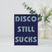 Disco still Sucks Briefkaart (Staand voorkant)