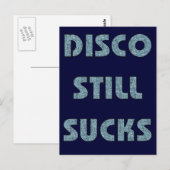 Disco still Sucks Briefkaart (Voorkant / Achterkant)