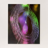 Disco Style Spider Web Puzzle Legpuzzel (Verticaal)