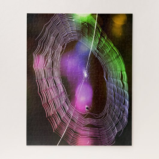 Disco Style Spider Web Puzzle Legpuzzel (Verticaal)