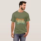 Disco Sucks 1970s Retro Distress Funny T-shirt (Voorkant volledig)