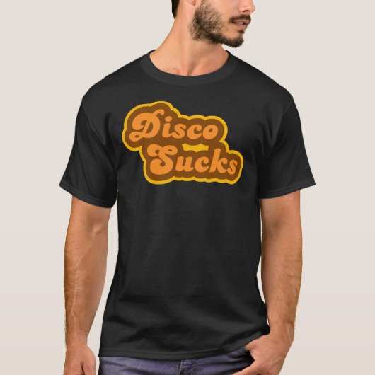 Disco Sucks - Retro 70s - Logo Essential T-Shirt (Voorkant)