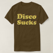 Disco Sucks Retro 70s Word Art T-shirt (Design voorkant)