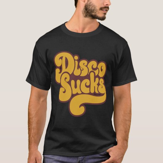 Disco Sucks Retro Seventies Music T-Shirts (Voorkant)