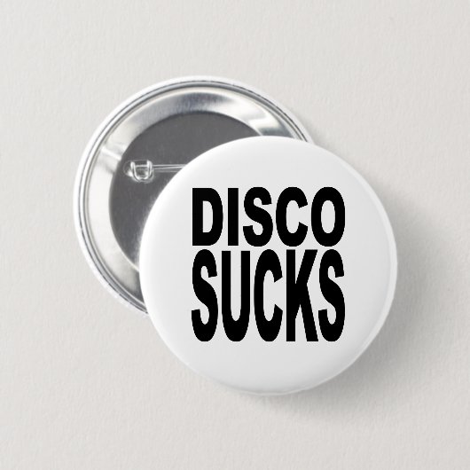 Disco Sucks Ronde Button 5,7 Cm (Voorkant /achterkant)