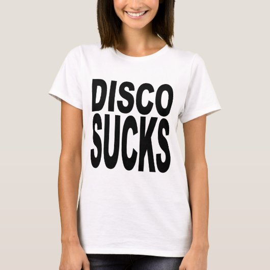 Disco Sucks T-shirt (Voorkant)