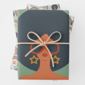 Disco Super Star-papierbladen van 1970 Inpakpapier Vel (In situ)