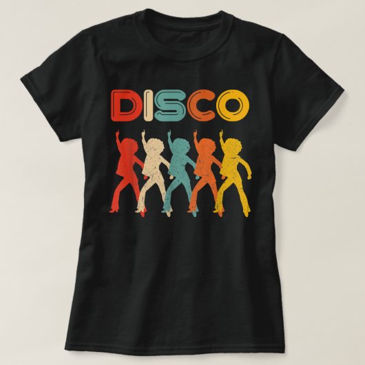 Disco T Shirt 70s Disco Thed Shirt  Retro (Design voorkant)