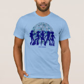 Disco T-shirt Collectie: Disco Blue Ball (Voorkant)