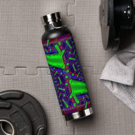 Disco Tech Dichroic Glass Fractal Waterfles