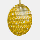 Disco Tegel "Gold" ornament ronde (Rechts)