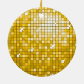 Disco Tegel "Gold" ornament ronde (Achterkant)