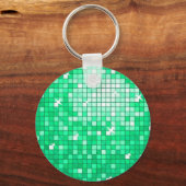 Disco Tegel "Jade" sleutelhanger ronde (Voorkant)