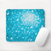 Disco Tegels Blue mousepad horizontal Muismat (Met muis)