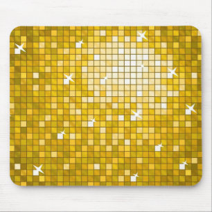 Disco Tegels "Goud" muismat horizontaal