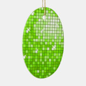Disco Tegels Groen ornament ovaal (Rechts)