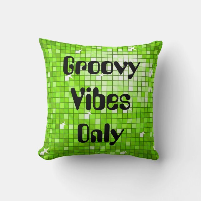Disco Tegels Groovy Groovy gooi kussen vierkant (Voorkant)