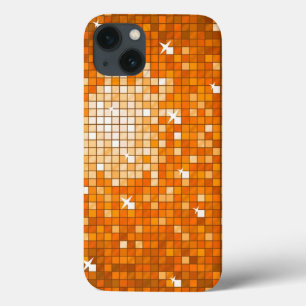 Disco Tegels Oranje print iPhone case