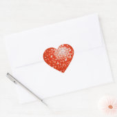 Disco Tegels Rode sticker hart (Envelop)