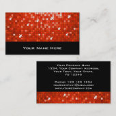 Disco Tegels Rood visitekaartje zwart (Voorkant / Achterkant)