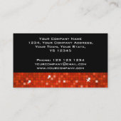 Disco Tegels Rood visitekaartje zwart (Achterkant)