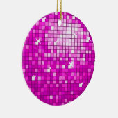 Disco Tegels Roze ornament rond (Rechts)