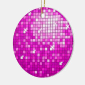 Disco Tegels Roze ornament rond (Links)
