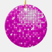 Disco Tegels Roze ornament rond (Achterkant)