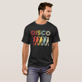 Disco Thed Party 70's Retro 70's Dansend T-shirt (Voorkant volledig)