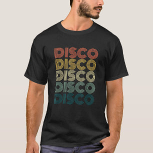 Disco-thema funky vintage 70s 80s om te dansen t-shirt