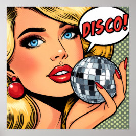 Disco-thema poster art 