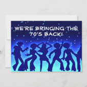 Disco Theme 70's Party Invitations Kaart (Voorkant)