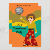 Disco Theme Party uit 1970 Kaart (Voorkant / Achterkant)