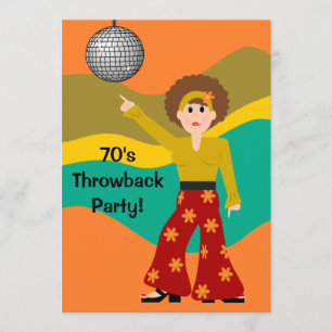 Disco Theme Party uit 1970 Kaart