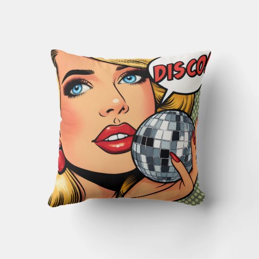 Disco Throw Cushion Kussen (Achterkant)