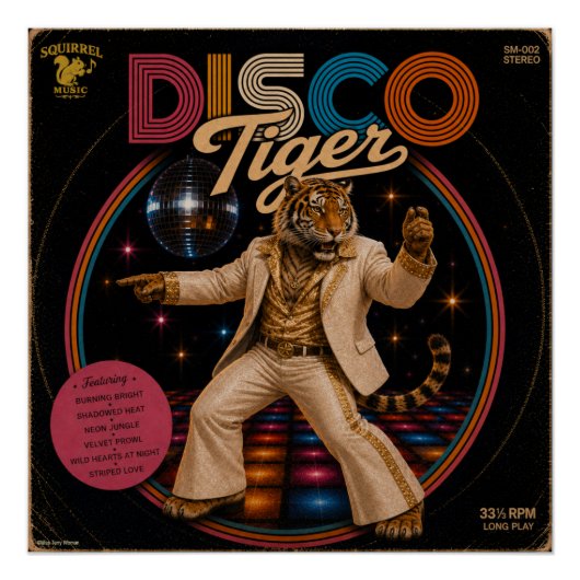Disco Tijger Album Perfect Poster (Voorkant)