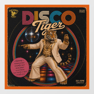 Disco Tijger Album Raamsticker