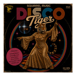 Disco Tijgerin Perfect Poster