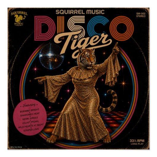 Disco Tijgerin Perfect Poster (Voorkant)