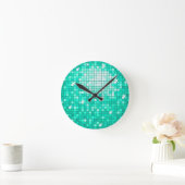 Disco Tiles Aqua wall klok (Huis)