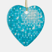 Disco Tiles Blue-sierhart Keramisch Ornament (Rechts)