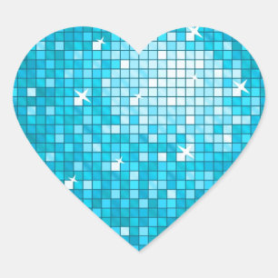 Disco Tiles Blue sticker