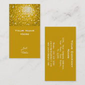 Disco Tiles "Gold" visitekaartje top (Voorkant / Achterkant)