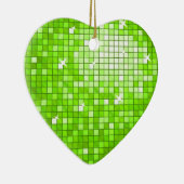 Disco Tiles Green ornament hart (Rechts)