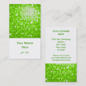 Disco Tiles Green visitekaartje white portret (Voorkant / Achterkant)