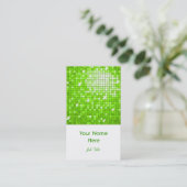 Disco Tiles Green visitekaartje white portret (Staand voorkant)