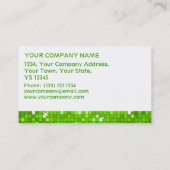 Disco Tiles Green visitekaartje White stripe (Achterkant)